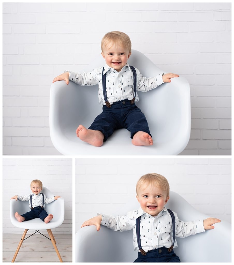 cake smash session for a first birthday with Rachel Mummert Photography